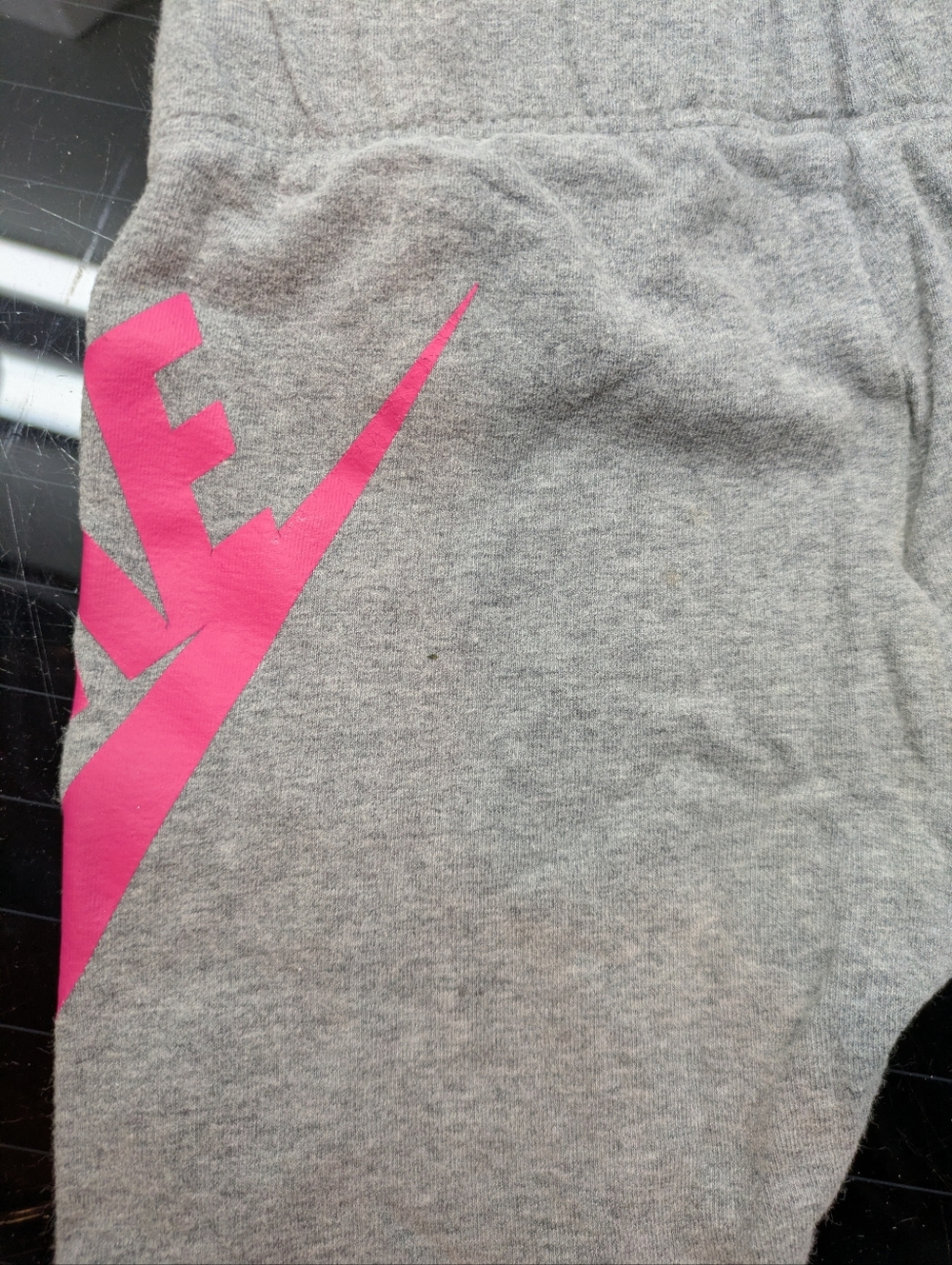 🌞4/20$ Nike Gray Shorts with Pink Swoosh Accent - Picture 3 of 4
